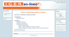 Desktop Screenshot of educacionenlinea.iger.edu.gt